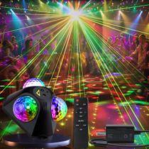 Disco Ball Party Lights KBJ internas/externas com controle remoto