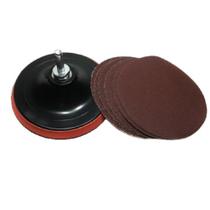 DISCO BORRACHA COM tiras autocolantes E 10 LIXAS GRAO 220