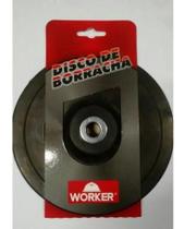 Disco Borracha Polimento 7 Polegadas WORKER