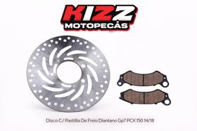 Disco C/ Pastilha De Freio Dianteiro Gp7 Pcx 150 14/18 Disco C/ Pastilha De Freio Dianteiro Gp7 Pcx 150 14/18