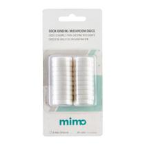 Disco Cogumelo para Caderno Inteligente Branco Mimo - 24 mm - 20 Unids