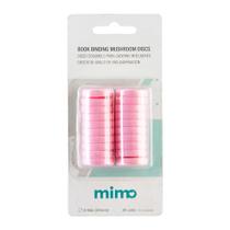 Disco Cogumelo para Caderno Inteligente Rosa Chiclete Mimo - 24 mm - 20 Unids