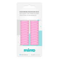 Disco Cogumelo para Caderno Inteligente Rosa Chiclete Mimo - 24 mm - 20 Unids