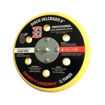 Disco com tiras autocolantes 6" com 6 furos - Hookit