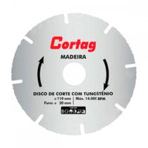 Disco Cortag Tungstenio Madeira 110Mm