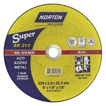 Disco Corte 09x1/8x7/8 Para Metais Super Ar312 Norton Disco Corte 09x1/8x7/8 Para Metais Super Ar312 Norton
