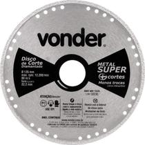 Disco Corte 125mm Diamantado Contínuo Metal Super - Vonder