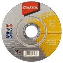 Disco Corte 4.1/2x7/8 Polegadas - 2 Telas Inox D-75524 Makita Disco Corte 4.1/2x7/8 Polegadas - 2 Telas Inox D-75524 Makita