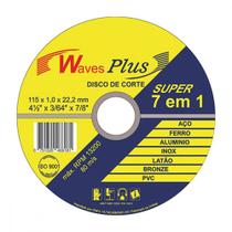 Disco Corte 7 Em 1 Waves 4.1/2X7/8X1,0 Disco Corte 7 Em 1 Waves 4.1/2X7/8X1,0