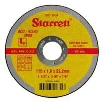 Disco corte aço inox fine starret 41/2x7/8x1,6 kit com 12 pç dac115-24 amarelo Disco corte aço inox fine starret 41/2x7/8x1,6 kit com 12 pç dac115-24 amarelo
