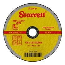 Disco corte aço inox fine starret 7x7/8x1,6 kit com 12 peças dac180-24 amarelo Disco corte aço inox fine starret 7x7/8x1,6 kit com 12 peças dac180-24 amarelo