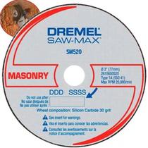 Disco Corte Alvenaria SAW MAX DSM520 Dremel 2615S520JB000
