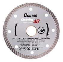 Disco Corte Diamantado Para Chanfro 45º 115Mm Turbo Cortag Disco Corte Diamantado Para Chanfro 45º 115Mm Turbo Cortag