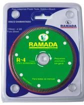 Disco Corte Diamantado Profissional 4" R4 - Segmentado Encartelado - Ramada Disco Corte Diamantado Profissional 4" R4 - Segmentado Encartelado - Ramada