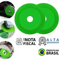 Disco Corte Diamantado Vidro Piso Porcelanato Ultrafino Esmerilhadeira 2 Pcs Premium + Nota Fiscal Disco Corte Diamantado Vidro Piso Porcelanato Ultrafino Esmerilhadeira 2 Pcs Premium + Nota Fiscal