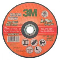 Disco Corte Ferro 3M - 7''X1/8''X7/8'' - 2 Telas 3Mm Disco Corte Ferro 3M - 7''X1/8''X7/8'' - 2 Telas 3Mm