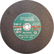 Disco Corte Ferro Itambe 10''X1/8''X3/4''- 2 Telas Cae2 - 6949 Disco Corte Ferro Itambe 10''X1/8''X3/4''- 2 Telas Cae2 - 6949