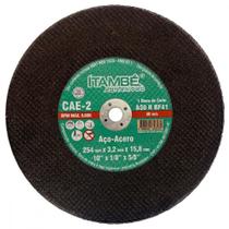 Disco Corte Ferro Itambe 10'' X1/8''X5/8''- 2 Telas Cae-2 Disco Corte Ferro Itambe 10'' X1/8''X5/8''- 2 Telas Cae-2