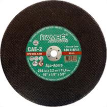 Disco Corte Ferro Itambe 10'' X1/8''X5/8''- 2 Telas Cae-2 Disco Corte Ferro Itambe 10'' X1/8''X5/8''- 2 Telas Cae-2