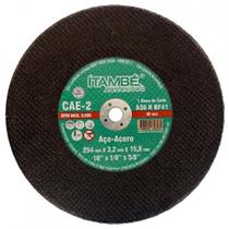 Disco Corte Ferro Itambe 10'' X1/8''X5/8''- 2 Telas Cae-2 Disco Corte Ferro Itambe 10'' X1/8''X5/8''- 2 Telas Cae-2