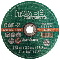 Disco Corte Ferro Itambe 7"X1/8"X7/8"- 2 Telas Cae-2 - 6947