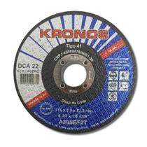 Disco Corte Ferro Kronos DCA22 4.1/2" 115x3,0x22,2mm C/ 10Pc