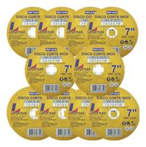 DISCO CORTE INOX/FERRO 7 x 1,6 x 7/8" LOTUS - KIT C/10