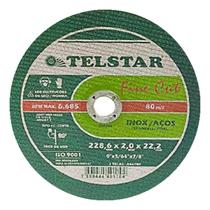Disco corte inox fine cut telstar 9 x5/64x7/8 ferro kit 5 pç