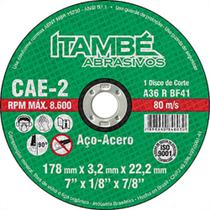 Disco Corte Itambe Ferro 10X 5/8 Cae-2T Disco Corte Itambe Ferro 10X 5/8 Cae-2T