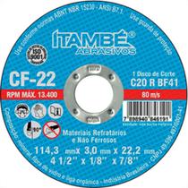 Disco Corte Itambe Refr 4.1/2X7/8 Cf22 Disco Corte Itambe Refr 4.1/2X7/8 Cf22