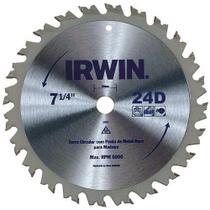 Disco Corte Madeira Irwin, 7.1/4", 24 Dentes - 14107 Disco Corte Madeira Irwin, 7.1/4", 24 Dentes - 14107