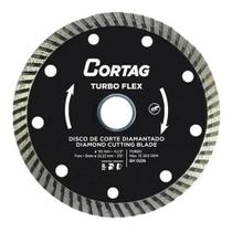 Disco Corte Mármore Granito Pedras Cortag 115mm Turbo Flex