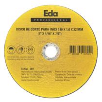 Disco Corte P/ Aço Inox 180x22 Mm P/ Esmerilhadeira