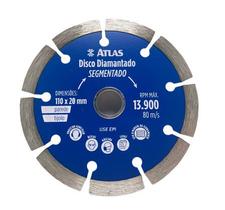 Disco Corte Segmentado Diamantado 110mm Profissional Atlas