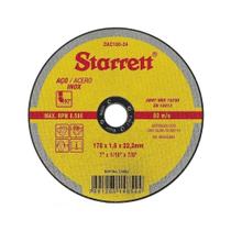 Disco Corte Starrett 7P 178X1,6X22,2mm Aço/Inox Embalagem com 12 Unidades Disco Corte Starrett 7P 178X1,6X22,2mm Aço/Inox Embalagem com 12 Unidades