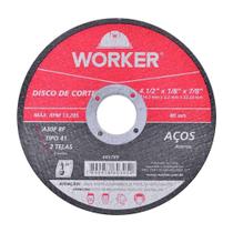 Disco Corte Worker Inox 4.1/2''x1mmx22,23mm