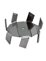 Disco Cowles Delta com 80mm em Aço Inox 304 chapa de 2mm