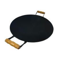 Disco De Arado Grande Tacho Porções Alça De Madeira 60cm