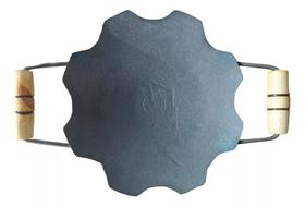 Disco de Arado Original Chapa Bifeira Aço Rústico 5mm Reforçado com Alças Em Madeira - SHOPELETROLU