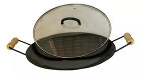 Disco de arado tacho com tampa de vidro 40cm Disco de arado tacho com tampa de vidro 40cm