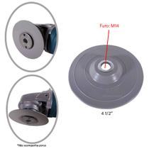 Disco de Borracha Rígido 4.1/2" Cinza M223 Milkit