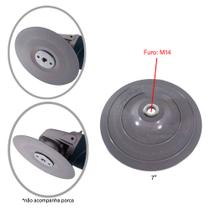 Disco de Borracha Rígido 7" Cinza M220 Milkit