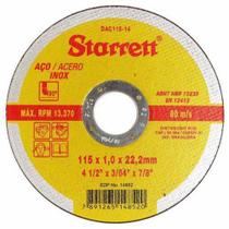 Disco de Corte 04 1/2 X 3/64 X 7/8 - INOX DAC115-14 Starret - Starrett