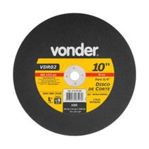 Disco de corte 10 polegadas x 2 telas - furo 3/4 para ferro vonder