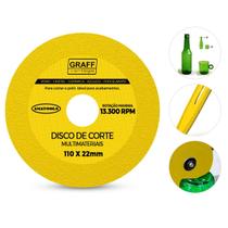 Disco De Corte 110x22mm Ultra Fino 1mm Para Vidro, Cristal, Cerâmica