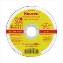 Disco de corte 115 x 1,0 x 22,23 mm DAC115-14 - STARRETT