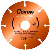 Disco de Corte 115mm Diamantado Segmentado Supermetal - Cortag