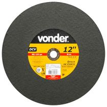 Disco de Corte 12" 300 mm x 3,2 mm x 19,05 mm Vonder
