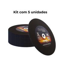 Disco De Corte 12 Polegadas Furo 1 Polegada P/ Metal 5 Pcs