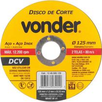 Disco de Corte 125,0X1,2X22,23 DCV - Vonder